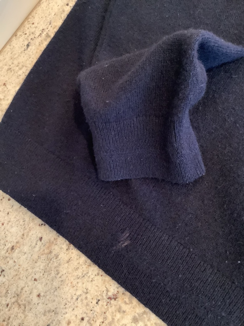 Boden Cashmere Women's Navy Striped Crewneck Sweater - Size XL - Picture 8 of 10